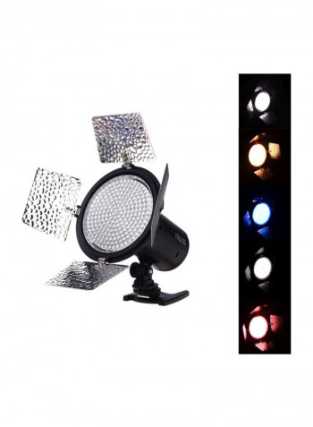 LED Photography Light With Accessories 18x15.5x15.5centimeter White
