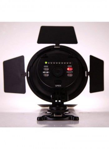 LED Photography Light With Accessories 18x15.5x15.5centimeter White