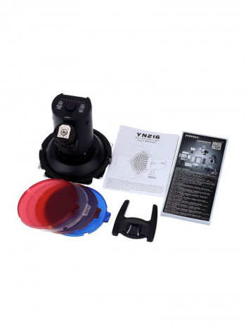 LED Photography Light With Accessories 18x15.5x15.5centimeter White