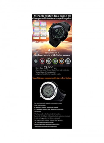 Men's Water Resistant Digital Watch