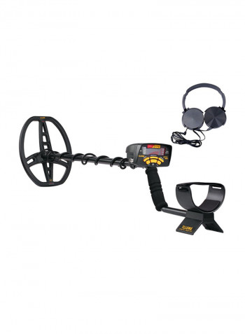 Professional LCD Display High Sensitivity Underground Metal Detector With Earphone Black