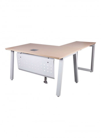 Modern Workstation With Drawer Oak 75x75x160cm