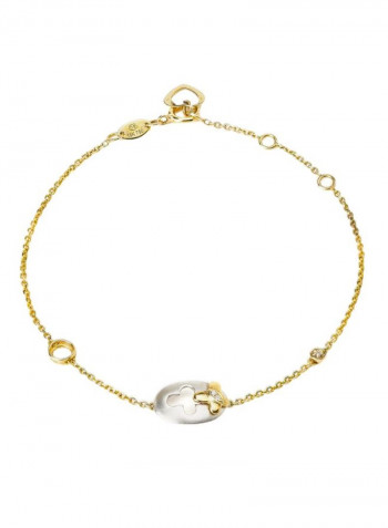 18K Gold Chain Bracelet