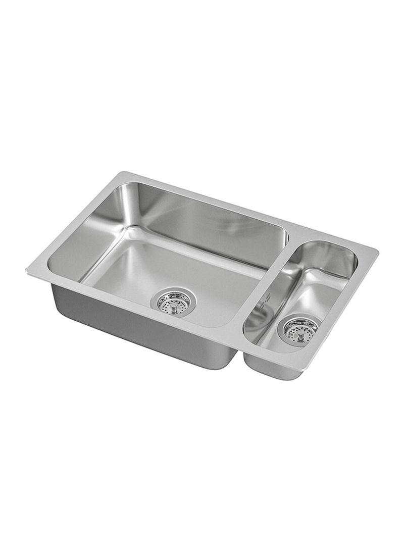 Stainless Steel Inset Sink Bowl Multicolour 75x46centimeter