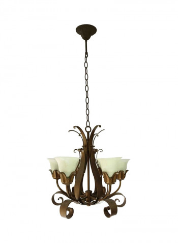 Chandelier Gold/White 700x700millimeter