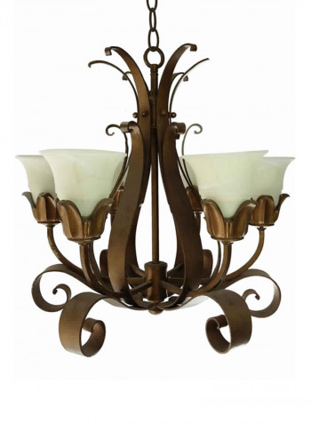Chandelier Gold/White 700x700millimeter