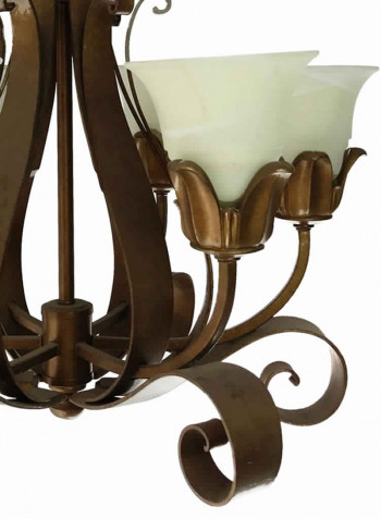 Chandelier Gold/White 700x700millimeter