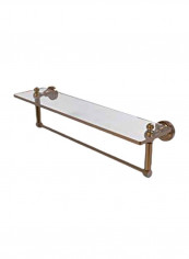 Glass Shelf With Towel Bar Clear/Gold 22x5x5inch reviews Glass Shelf With Towel Bar Clear/Gold 22x5x5inch