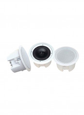 2-Way Flush Mount Enclosure Speaker System With Transformer PDPC62 White/Black