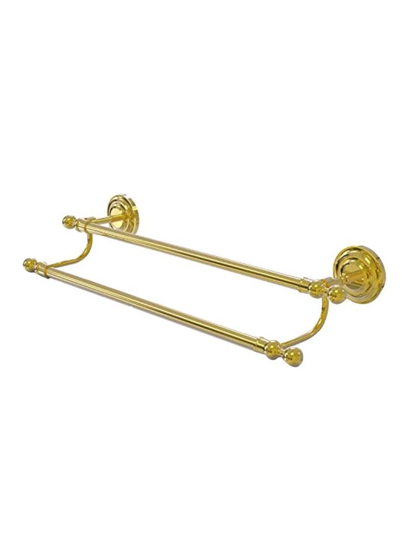 Que New Collection Double Towel Bar Gold 18inch