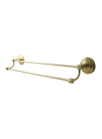 Que New Collection Double Towel Bar Gold 18inch