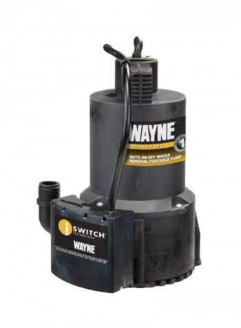 Electric Water Removal Pump Black/Gold 6.5x6.5x12inch