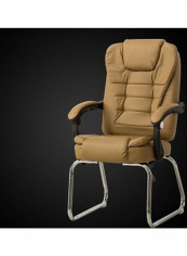 Comfortable Office Chair with Anti-slope Cushion Khaki