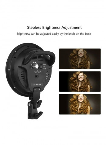 LED Photography Softbox Light Set Black