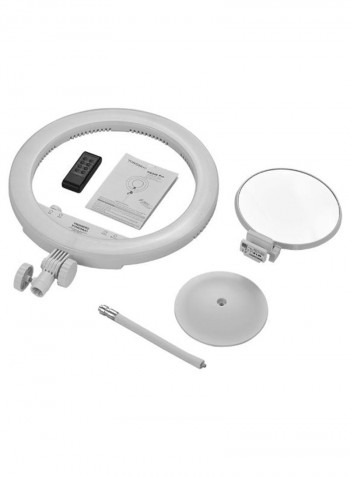 LED Ring Light With Make-Up Mirror White