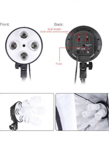 Photo Studio Lighting Kit Green/White/Black