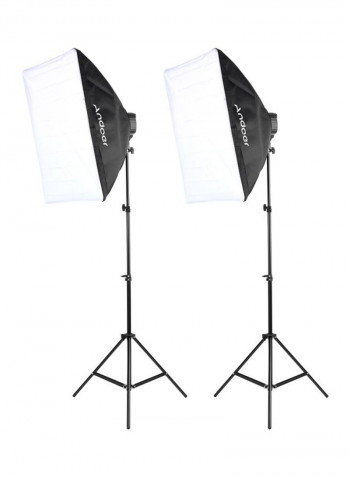 Photo Studio Lighting Kit Green/White/Black