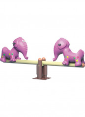 RW-15238 Kids Double Elephant Rocking Rider Seesaw