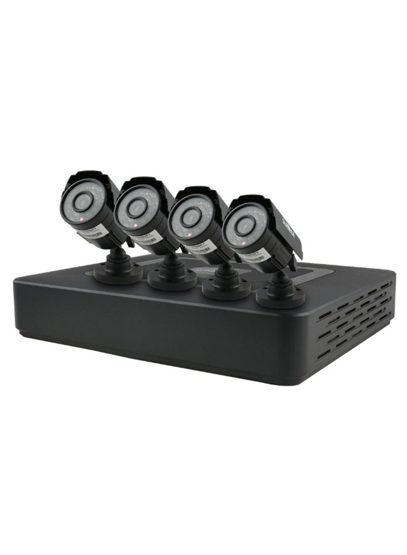 4-Channel DVR Camera Kit Black
