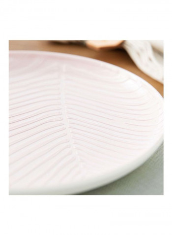 6-Piece It's My Match Powder Leaf Plate Set Pink 6x24centimeter