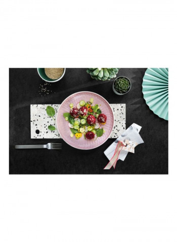 6-Piece It's My Match Powder Leaf Plate Set Pink 6x24centimeter