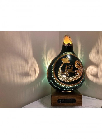 Gourd Art Night Lamp-Vav Mohammad Green/yellow