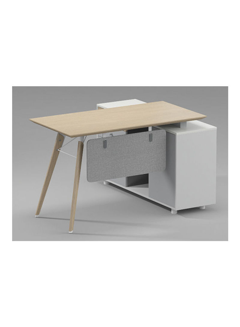 Computer Desk Grey 150×120×75cm
