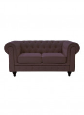 2-Seater Ingles Sofa Set Brown 94x150x83centimeter