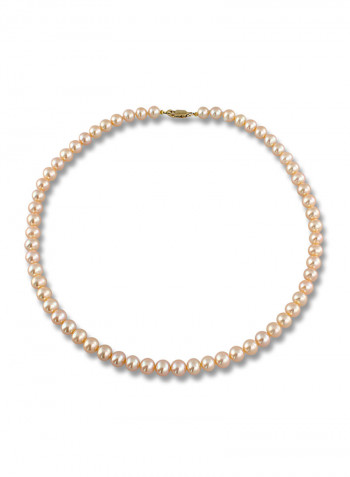 18K Yellow Gold Freshwater Pearl Necklace