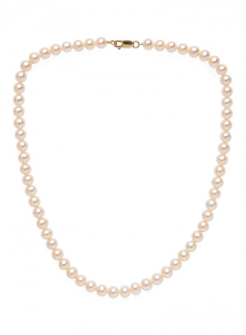 18K Yellow Gold Freshwater Pearl Necklace