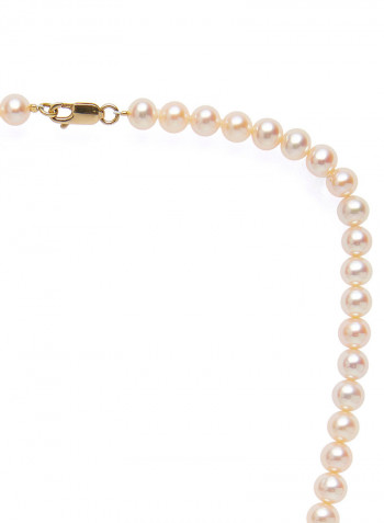 18K Yellow Gold Freshwater Pearl Necklace