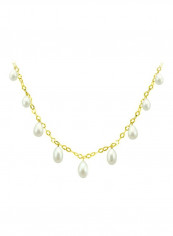 18 Karat Gold Pearl Studded Drops Necklace reviews 18 Karat Gold Pearl Studded Drops Necklace