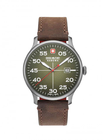 Men's Leather Analog Wrist Watch W S6-4326.30.006