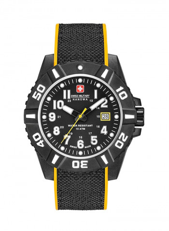 Men's Black Carbon Analog Watch 6-4309.17.007.79