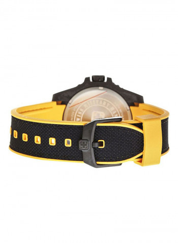 Men's Black Carbon Analog Watch 6-4309.17.007.79