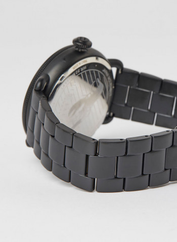 Men's Magarit Watch With Black Dial And Stainless Steel Bracelet