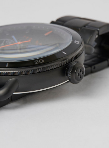 Men's Magarit Watch With Black Dial And Stainless Steel Bracelet