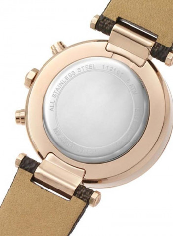 Women's Parker Water Resistance Leather Chronograph Watch MK6917