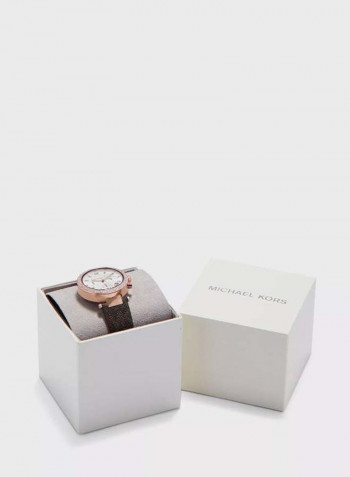 Women's Parker Water Resistance Leather Chronograph Watch MK6917