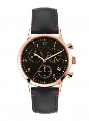Men's Casual Round Shape Leather Chronograph Watch T TBKPCSF905