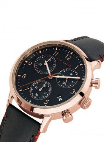 Men's Casual Round Shape Leather Chronograph Watch T TBKPCSF905