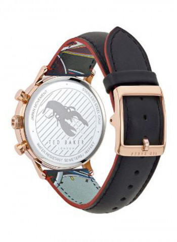 Men's Casual Round Shape Leather Chronograph Watch T TBKPCSF905