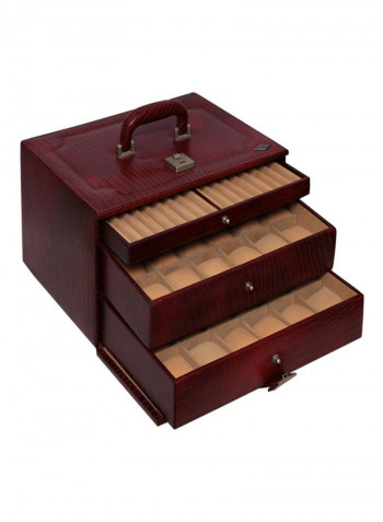 Leather Watches And Jewellery Box