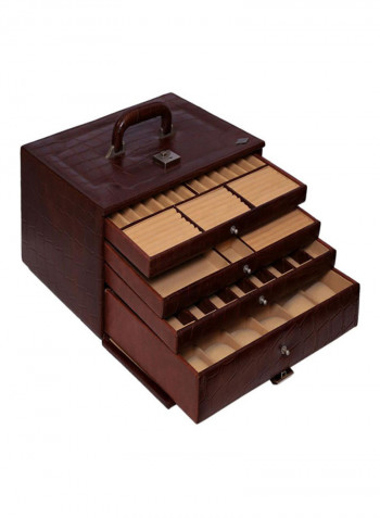 18-Grid Leather Multipurpose Box