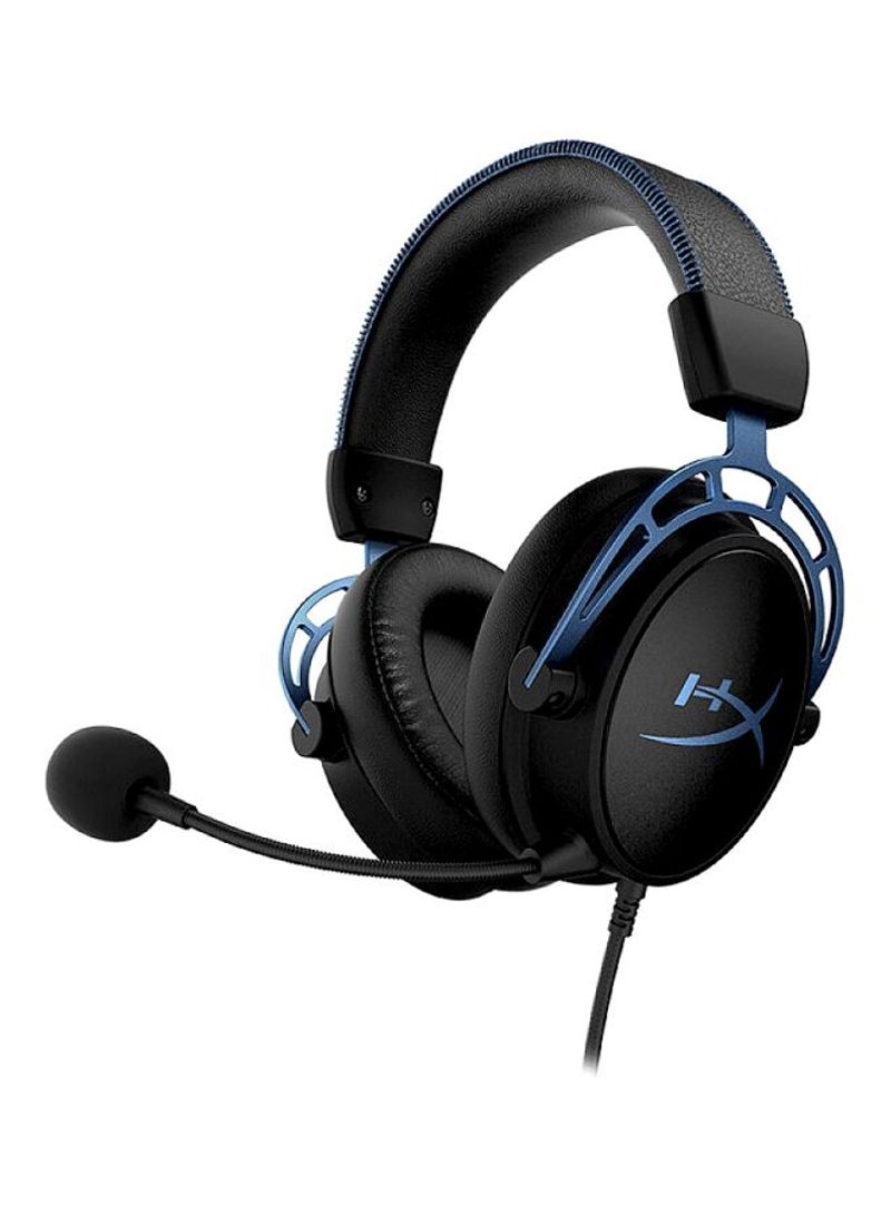 Hyperx Cloud Over-Ear Gaming Headset With Detachable Mic For PS4/PS5/XOne/XSeries/NSwitch/PC Black/Blue