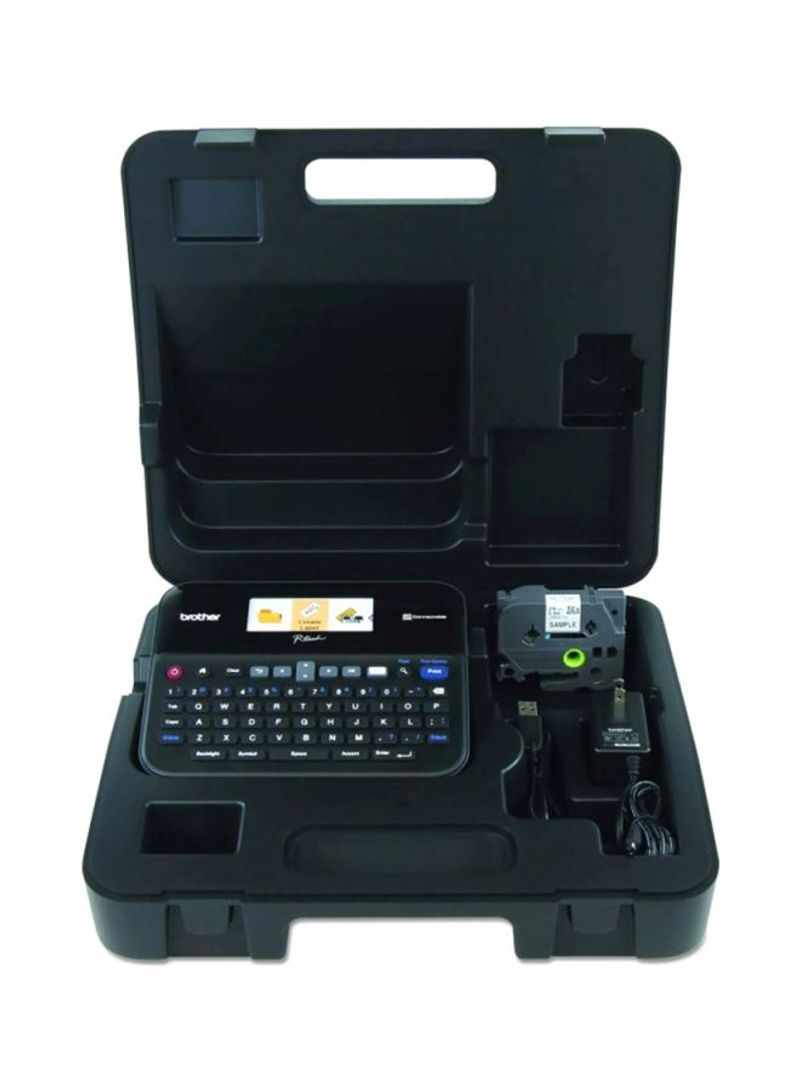 P-Touch Label Printer With Full Colour LCD Screen Black