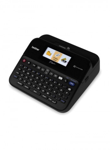 P-Touch Label Printer With Full Colour LCD Screen Black