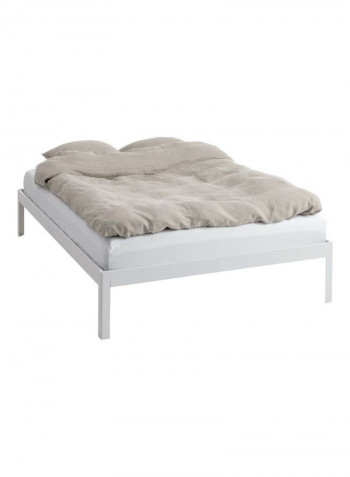 Sturdy Bed frame white 160x200cm