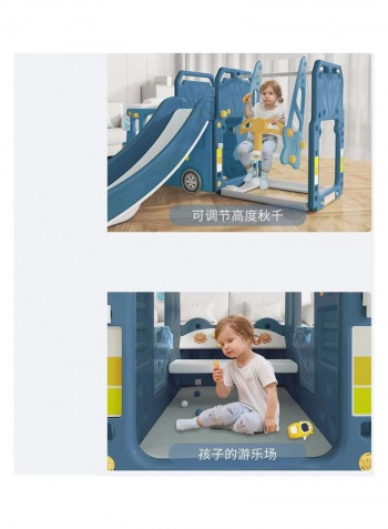Kids Indoor Bus House and Swing 146 x 46 x 67cm