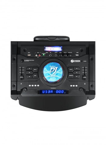 Rocker Beatbox Pro Extreme Sound Machine With DJ Mixer PAD And Light Effects 70.8 x 46 x 38.2centimeter Black